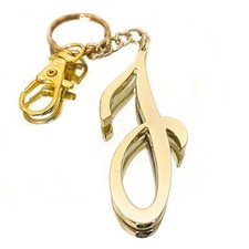 Portachiavi con iniziale J oro
