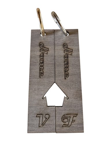 Portachiavi con scritta home - portachiavi, e